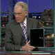 Illustration for article titled David Letterman Before Licking an iPad: Its Like an Electronic Slinky